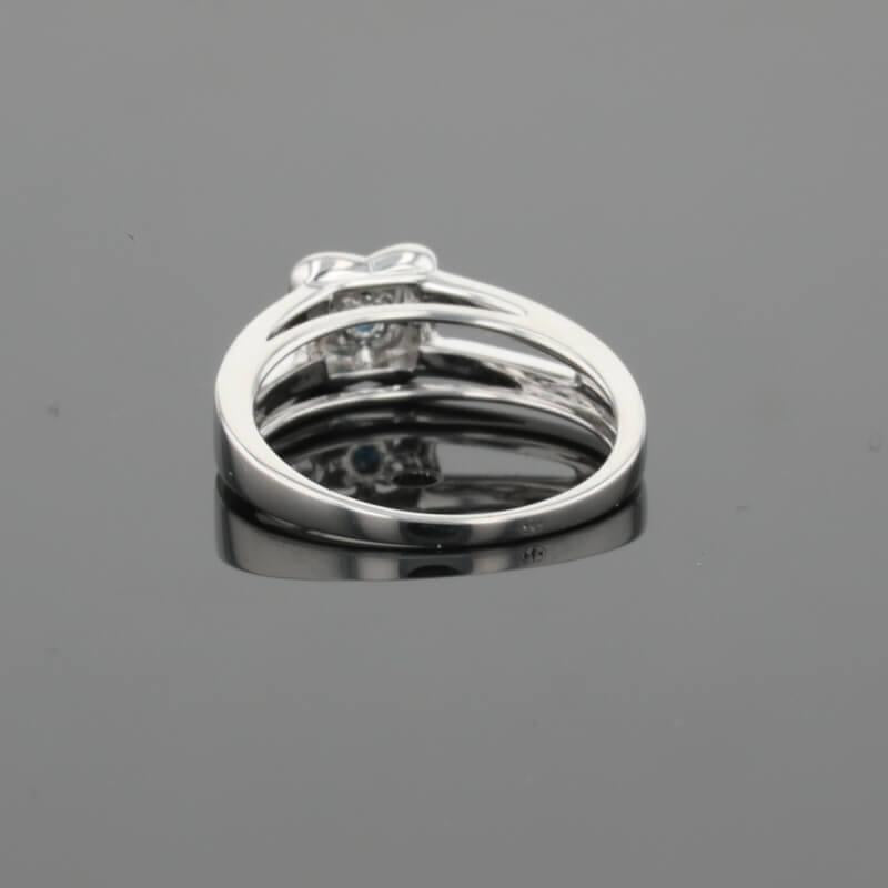 Mauboussin Sex and Love Blue Sapphire & Diamonds & 18K White Gold Ring
