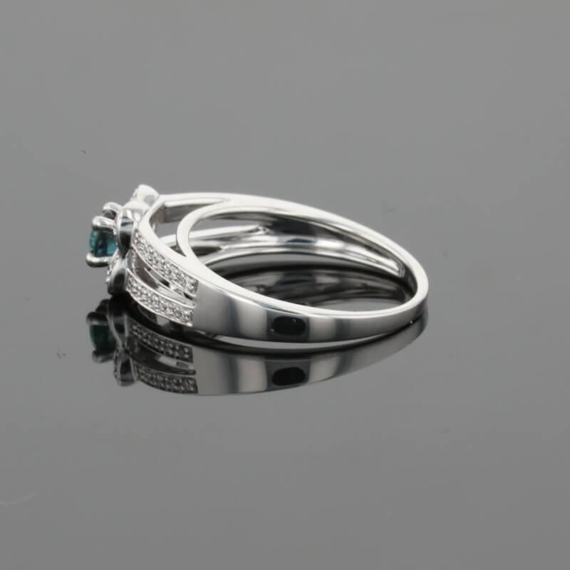Mauboussin Sex and Love Blue Sapphire & Diamonds & 18K White Gold Ring