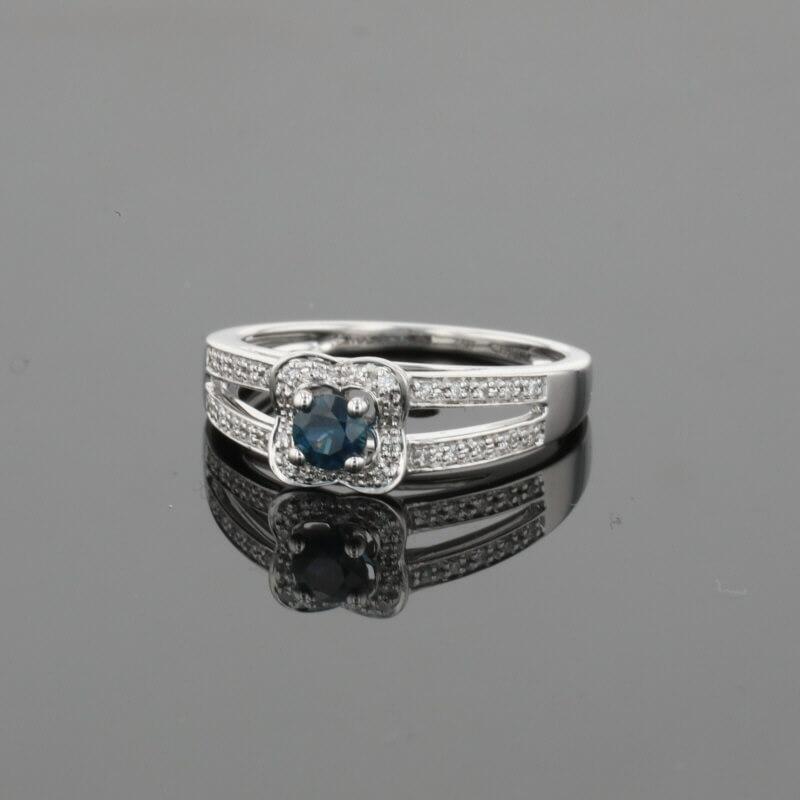 Mauboussin Sex and Love Blue Sapphire & Diamonds & 18K White Gold Ring