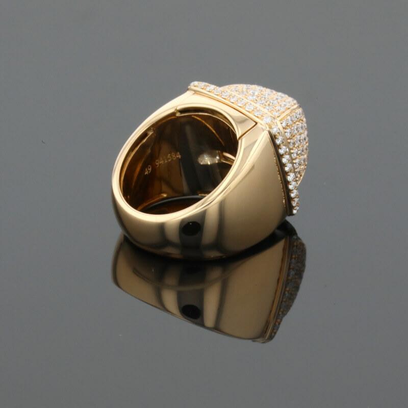 Fred Pain de Sucre Diamonds & 18K Yellow Gold Signet Ring