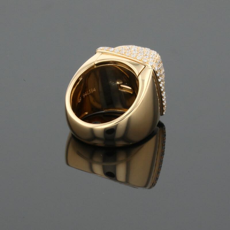 Fred Pain de Sucre Diamonds & 18K Yellow Gold Signet Ring