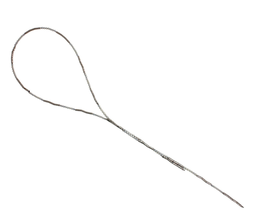 18 Karat White Gold White Silver Akoya Pearl Bead Layer Beautiful Pearls Timeles