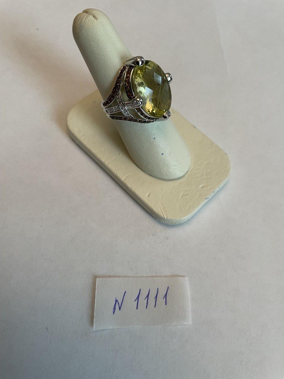 Oval Light Yellow Lemon Quartz Sapphire Prong Halo Diamonds 18K White Gold Ring