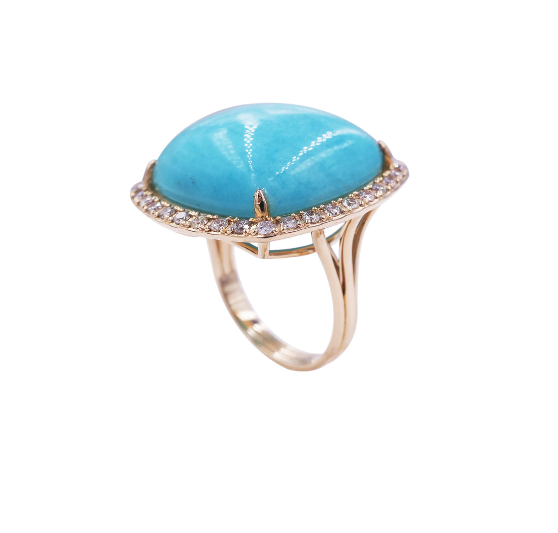 Amazonite Bright Sky - Ring
