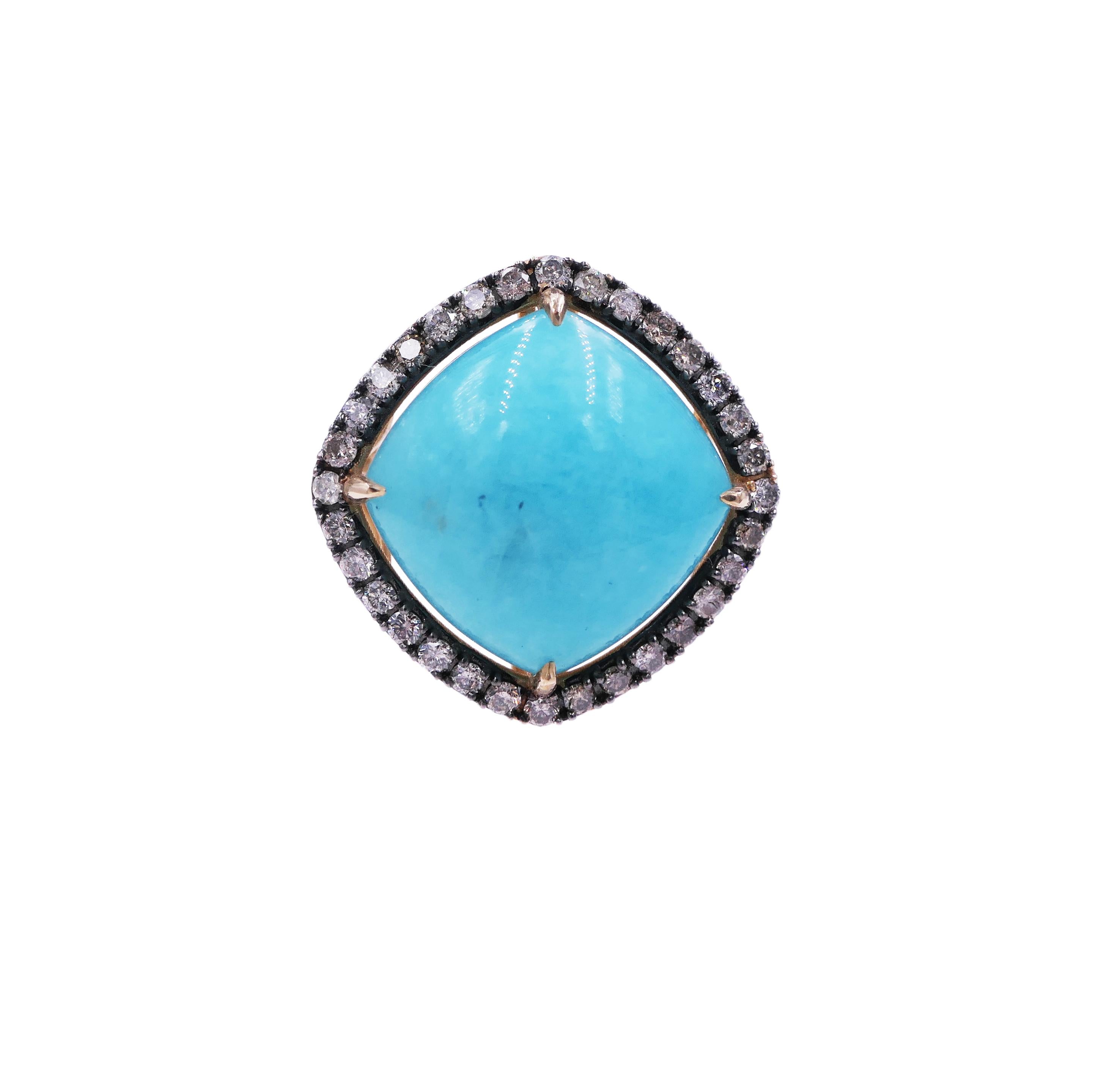 Amazonite Night - Ring