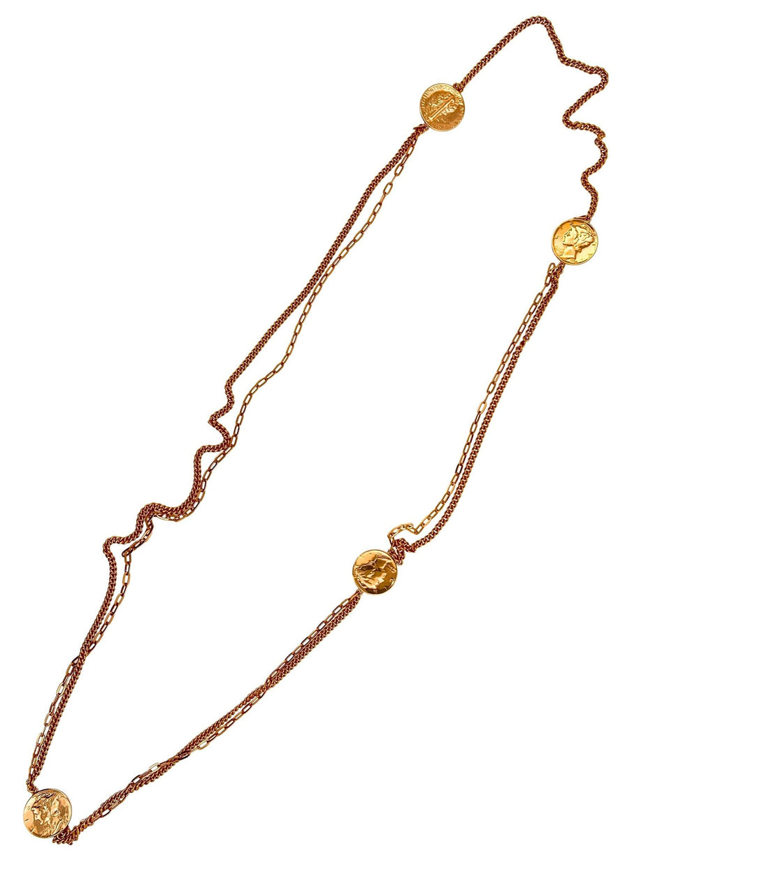 American USA Vintage Dollar Genuine Coin Rose Gold Vermeil Sterling Silver Doubl