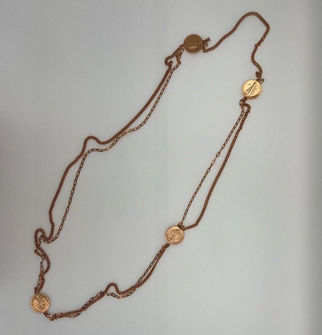 American USA Vintage Dollar Genuine Coin Rose Gold Vermeil Sterling Silver Doubl