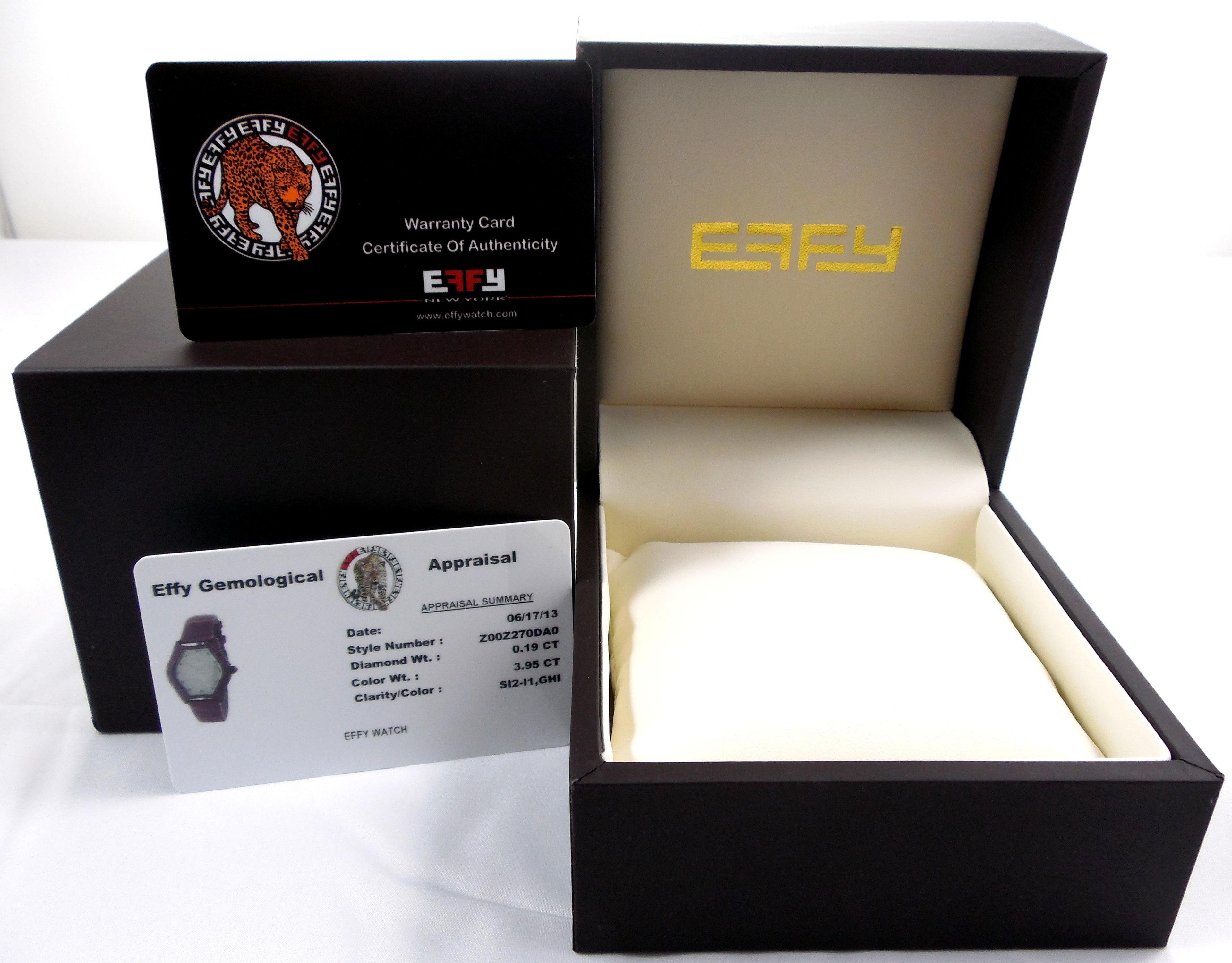 Amethyst & Diamonds Pave Dial Luxury Swiss Quartz Exotic Leather Watch