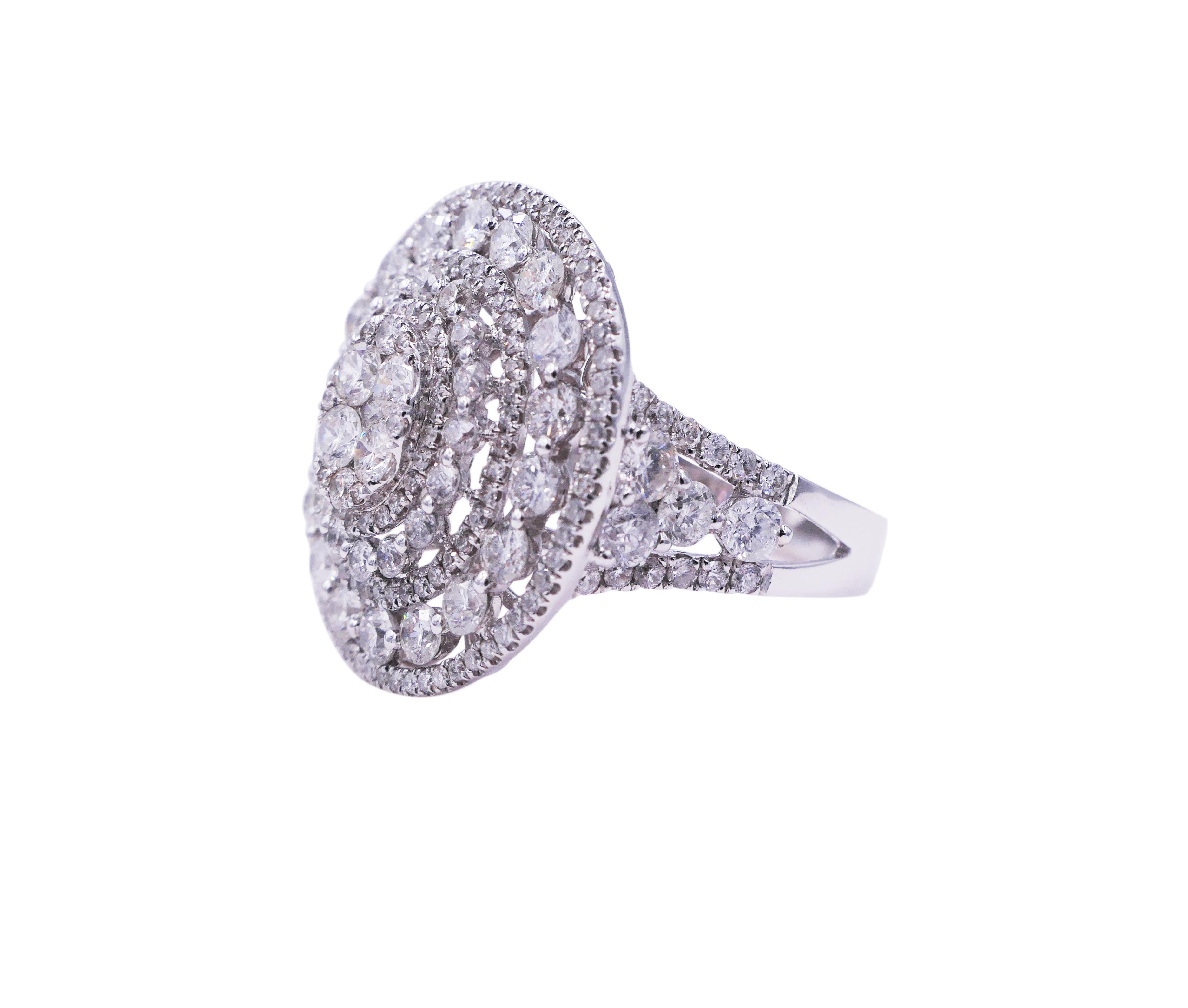 Art Deco Halo - Ring