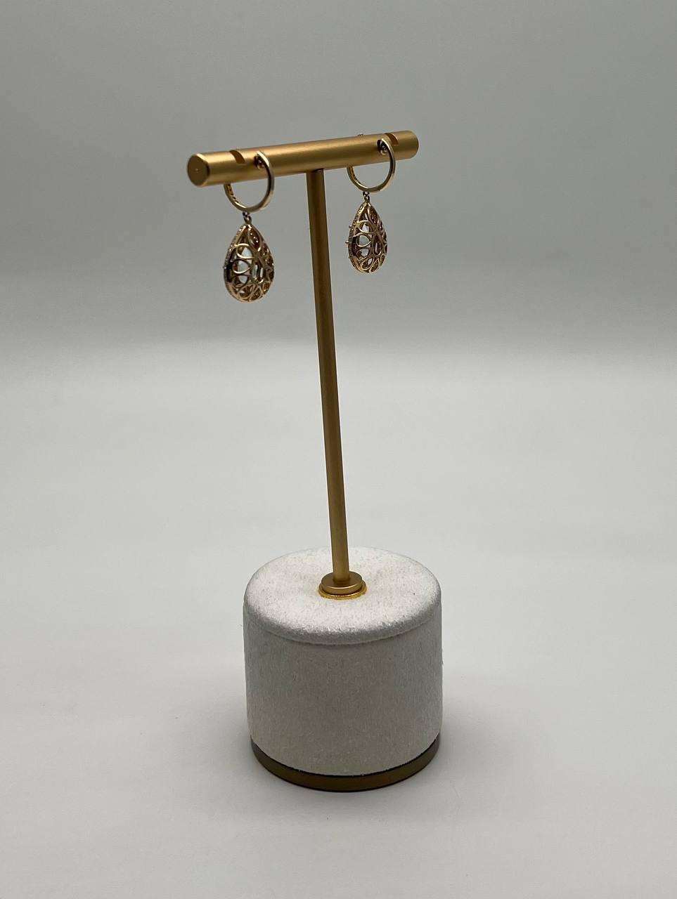 Pear Teardrop Green Amethyst Prasiolite 14K Yellow Gold Diamond Halo Earrings