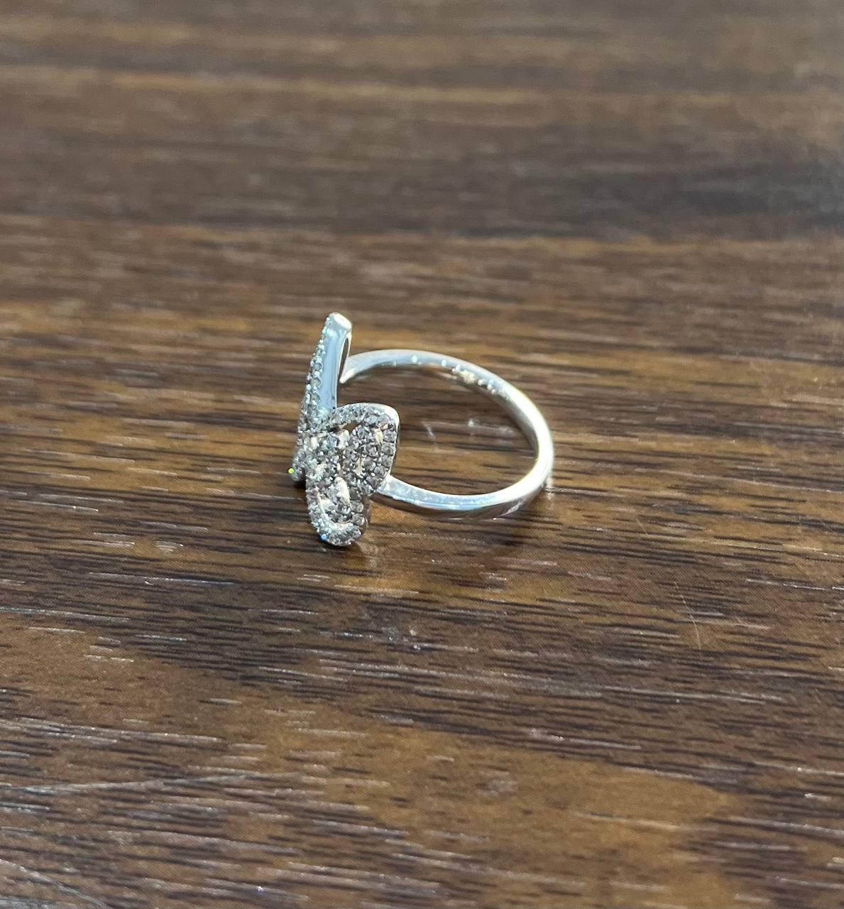 Butterfly Set Diamonds Halo Motif 18K Karat White Gold Animal Statement Ring