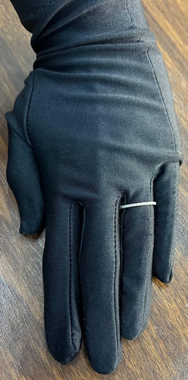 Diamond Pave Set 14K White Gold Dainty Thin Classic Band Ring