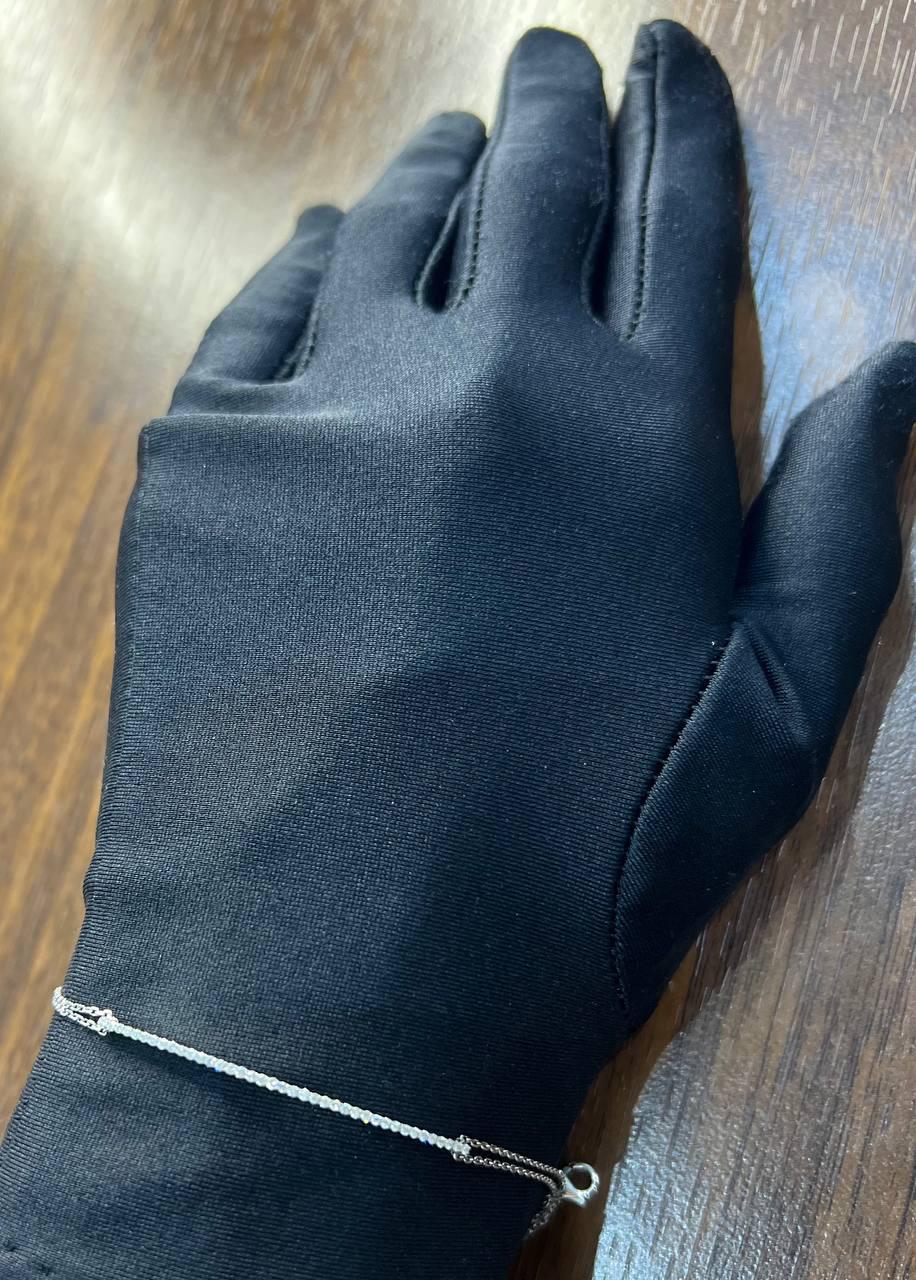 Classic Diamond Line Bar Statement 14K White Gold Chain Minimalistic Bracelet