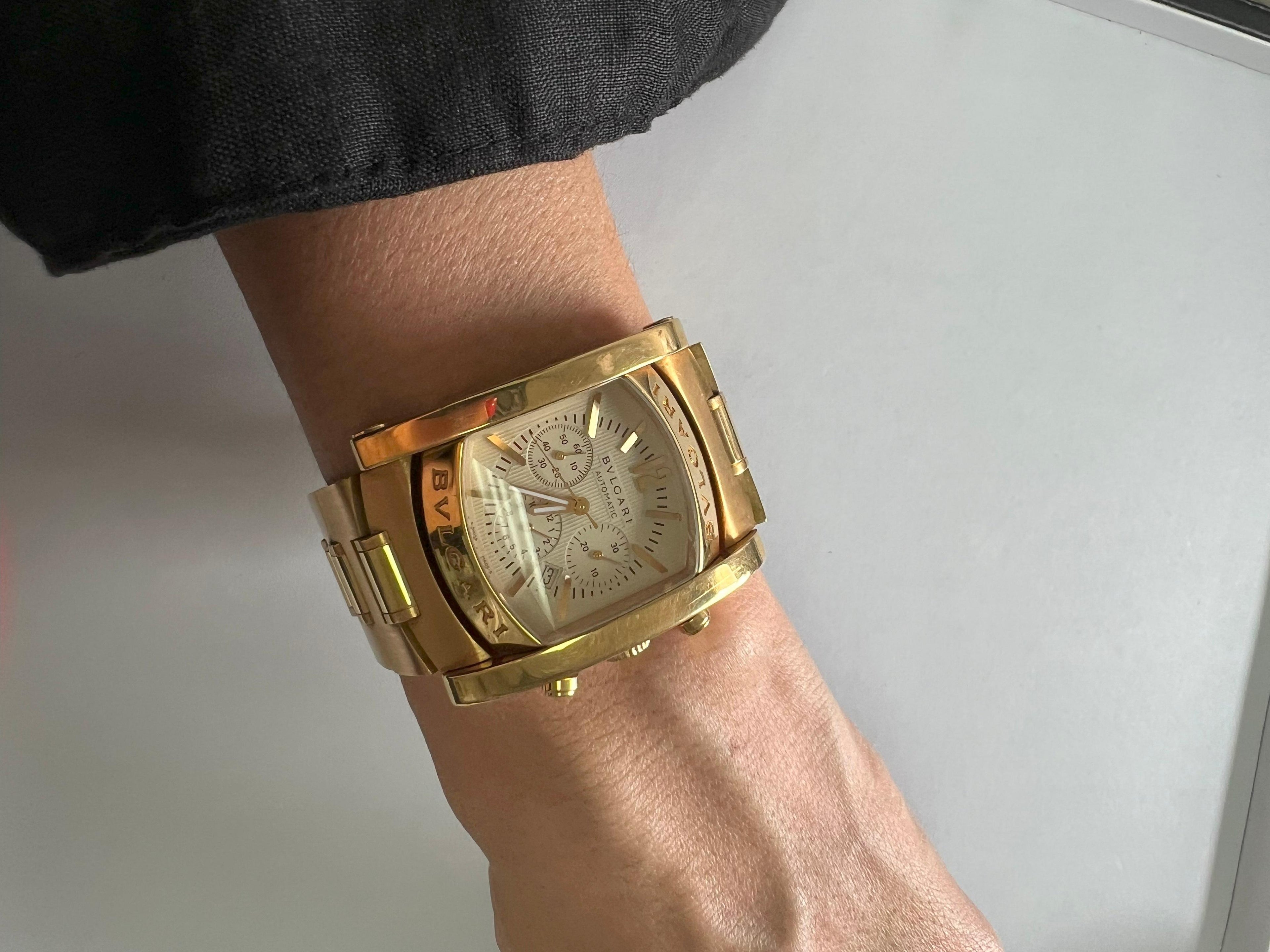 Bvlgari Bulgari Assioma 18 Karat Yellow Gold Large Dial Watch