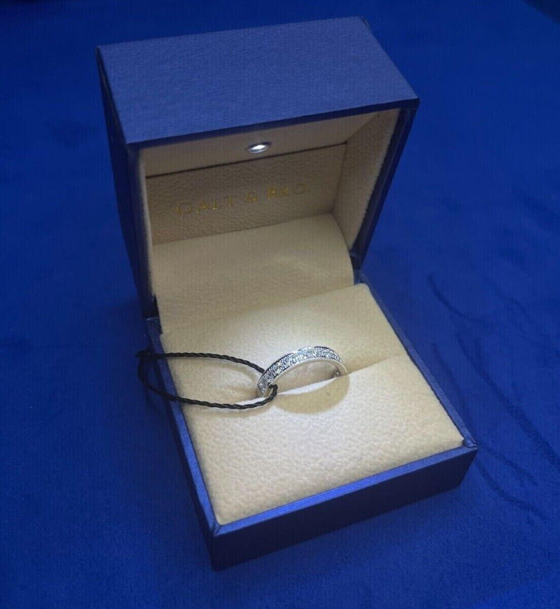 Classic Round Shape Brilliant Cut Diamond Channel Set Eternity Engagement Weddin