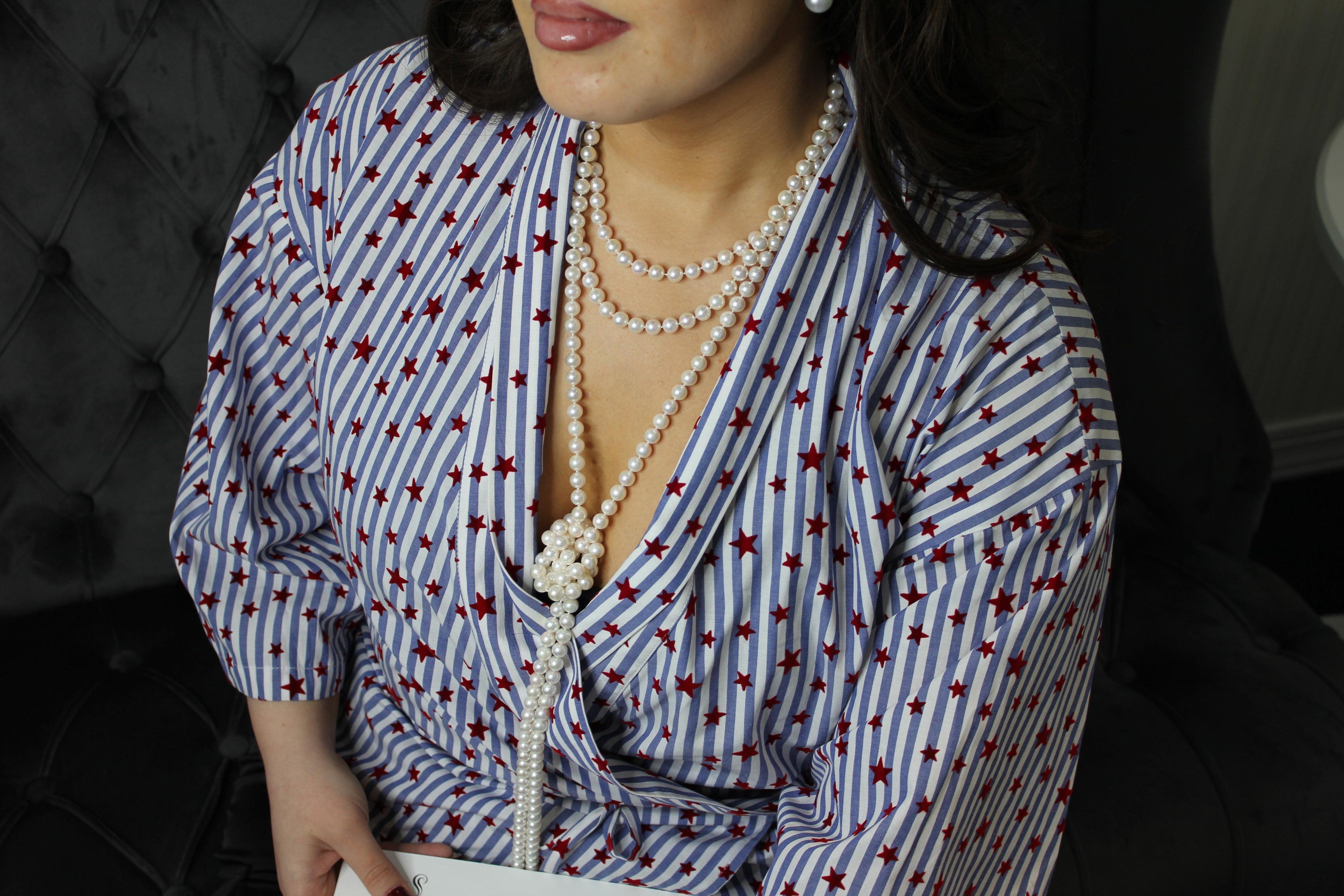 Classic White Cultured Japanese Akoya Opera Pearl Luxury Necklace 30 inches Long