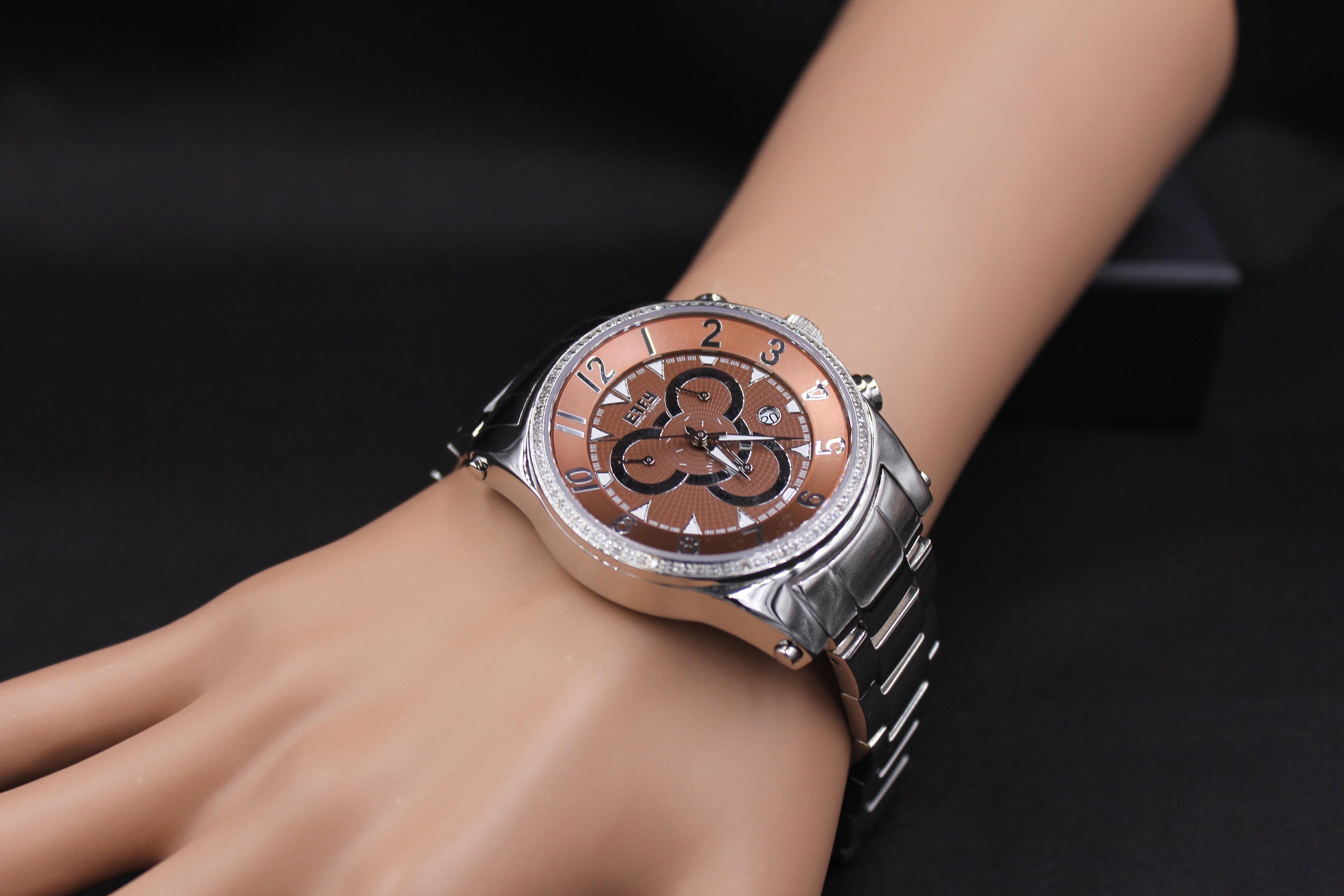 Diamond Pave Dial Luxury Swiss Quartz Exotic Watch 0.64 Tcw