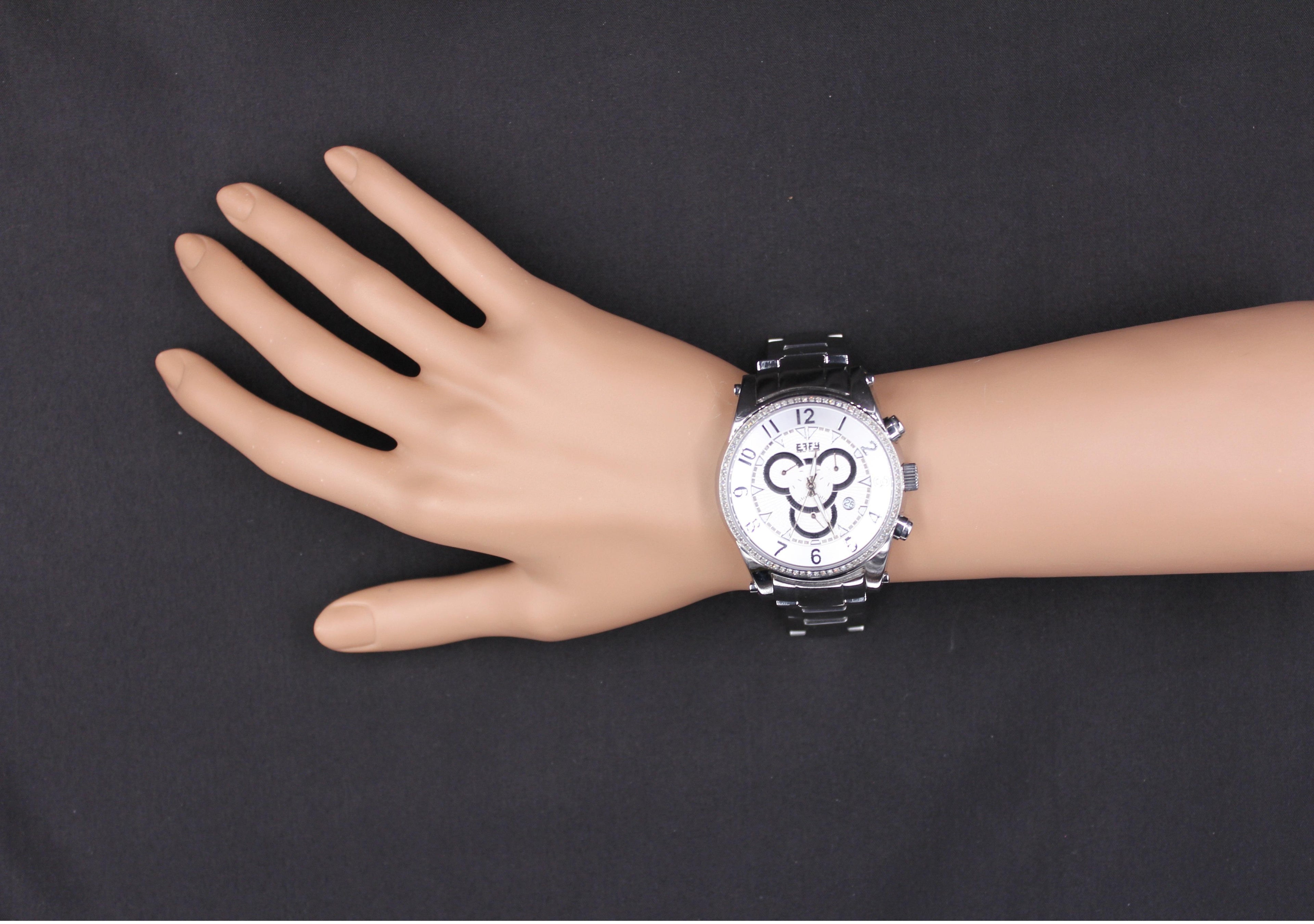 Diamonds Pave Dial Luxury Swiss Quartz Exotic Watch 0.64 Tcw