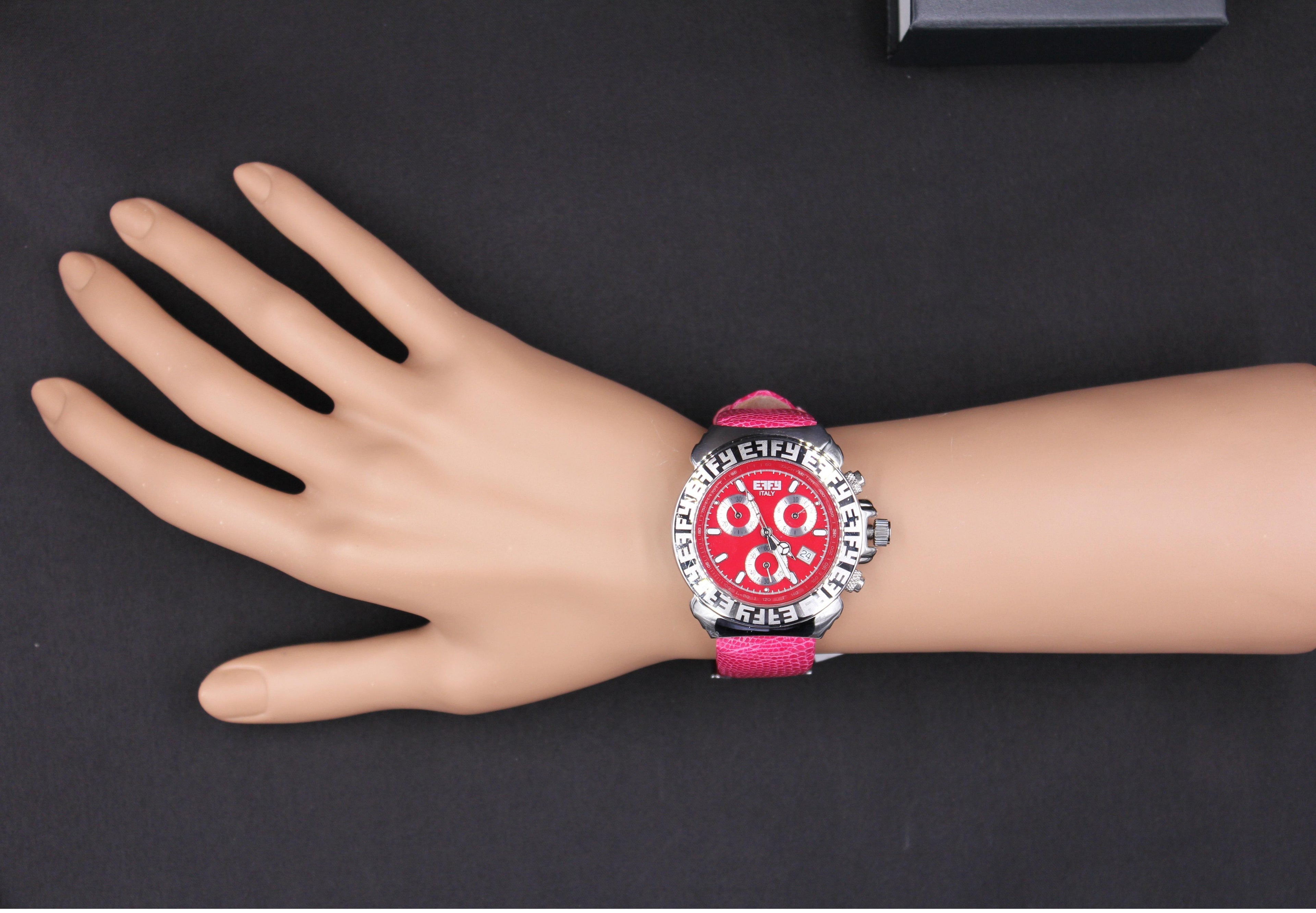 Luxury Swiss Quartz Exotic Leather Band Watch