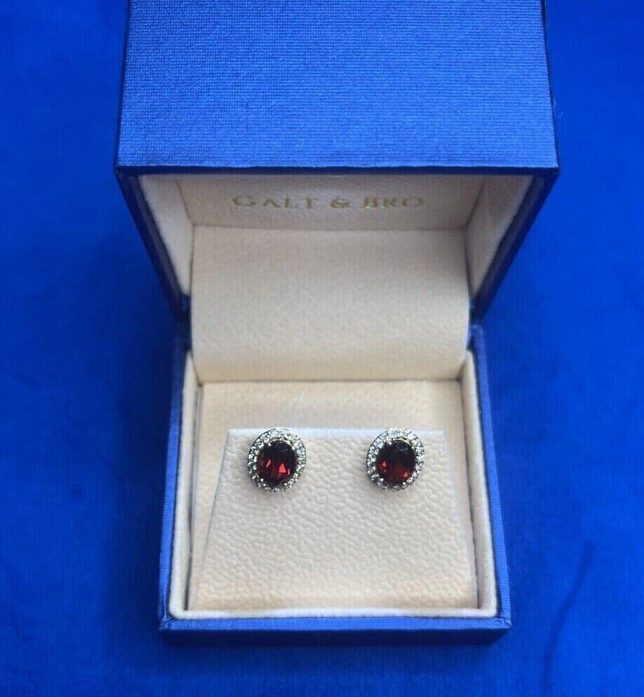 Oval Brilliant Cut Red Garnet Diamond Halo 18 Karat Rose Gold Romantic Statement