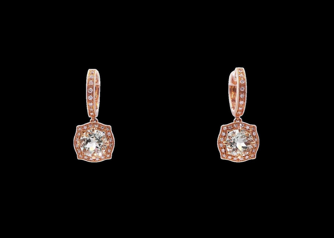 Round Shape Brilliant Cut Green Amethyst Prasiolite with Halo Set White Diamonds