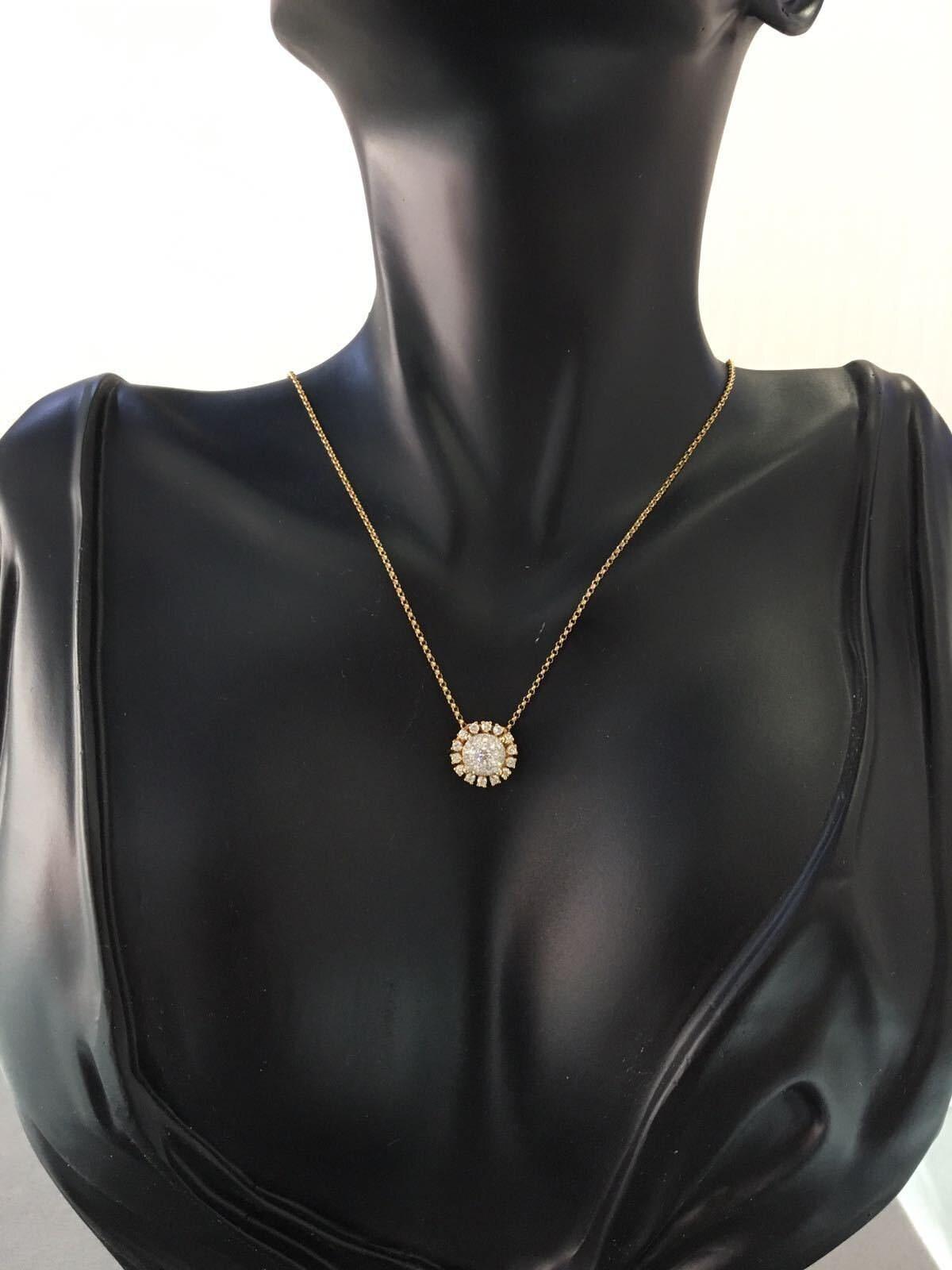 Round Shape Brilliant Cut Sunflower Flora Sun Ray Illusion Set Halo Set Pave Set