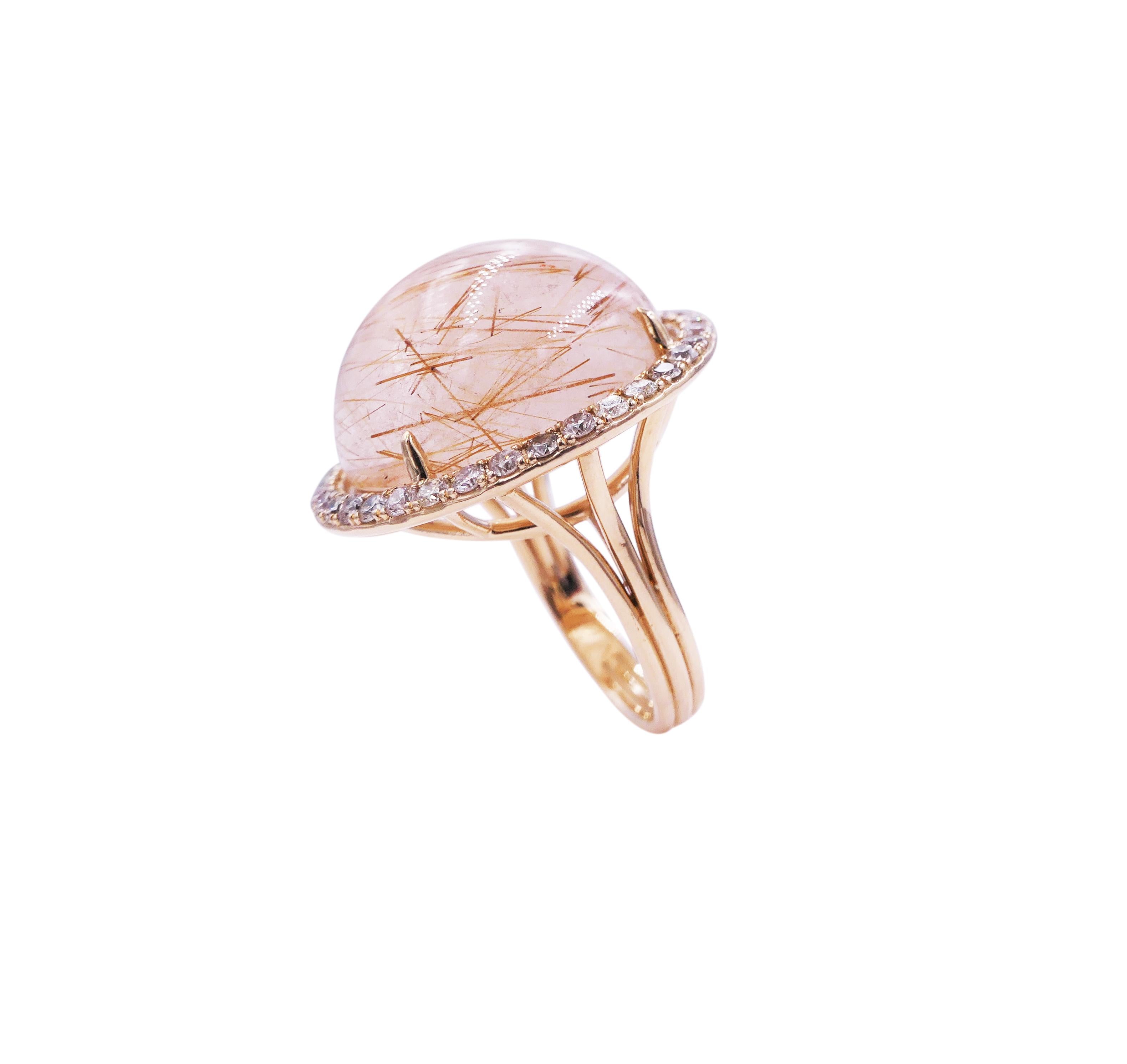 Rutilated Quartz - Ring
