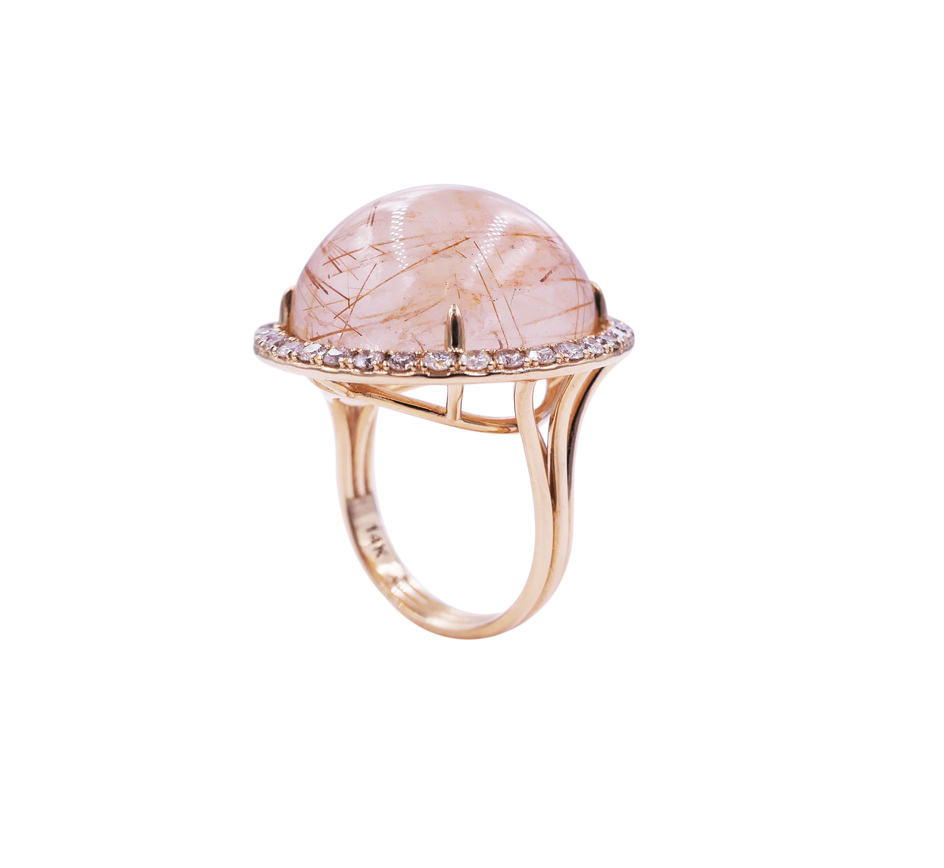 Rutilated Quartz - Ring