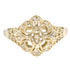 Spring Bloom Vintage Style Edwardian Inspired Diamond 14K Yellow Gold Ring