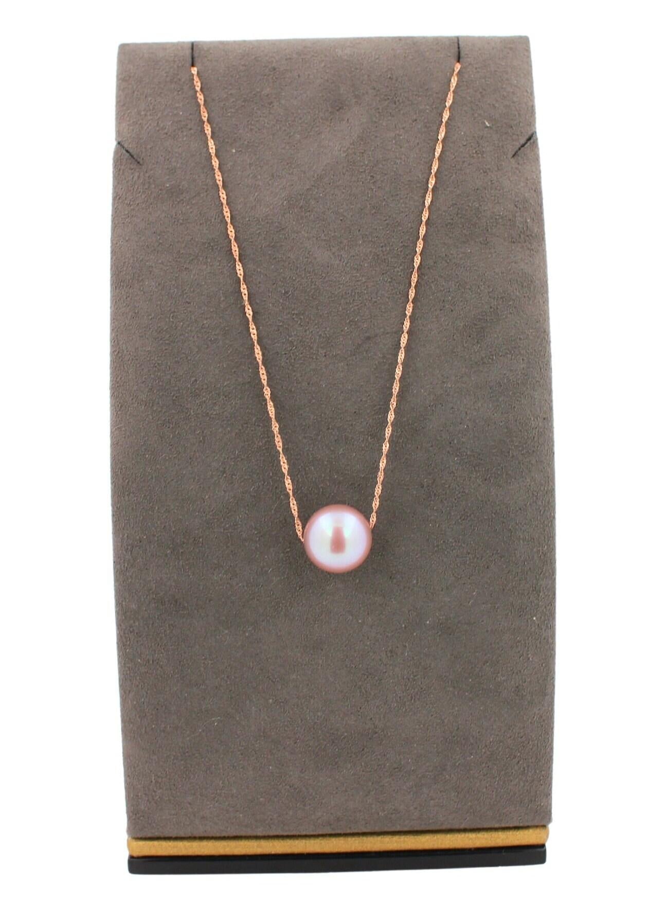 14 Karat Rose Gold Pink Pearl Layer Dainty Classic Beautiful Pearls Timeless Uni