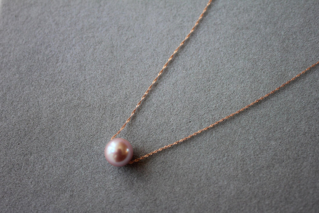 14 Karat Rose Gold Pink Pearl Layer Dainty Classic Beautiful Pearls Timeless Uni