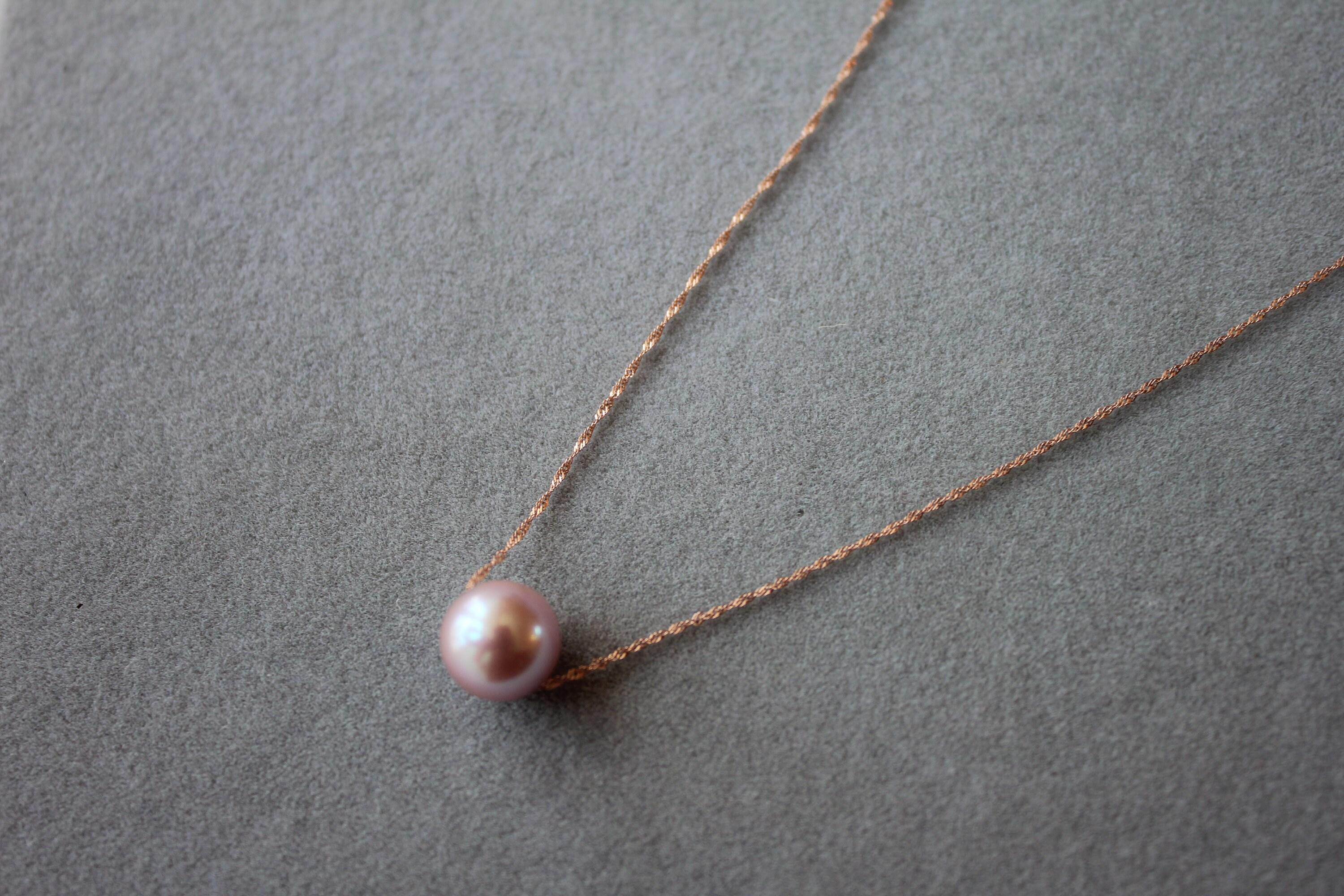 14 Karat Rose Gold Pink Pearl Layer Dainty Classic Beautiful Pearls Timeless Uni