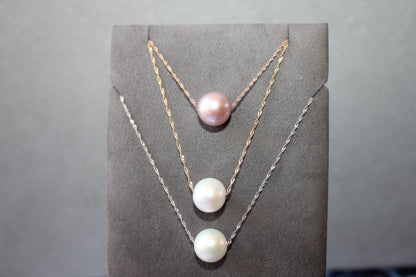 14 Karat Yellow Gold White Pearl Layer Dainty Classic Beautiful Pearls Timeless 