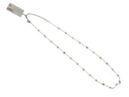 14 Karat White Gold Multi Color White Silver Grey Golden Akoya Pearl Bead Layer 