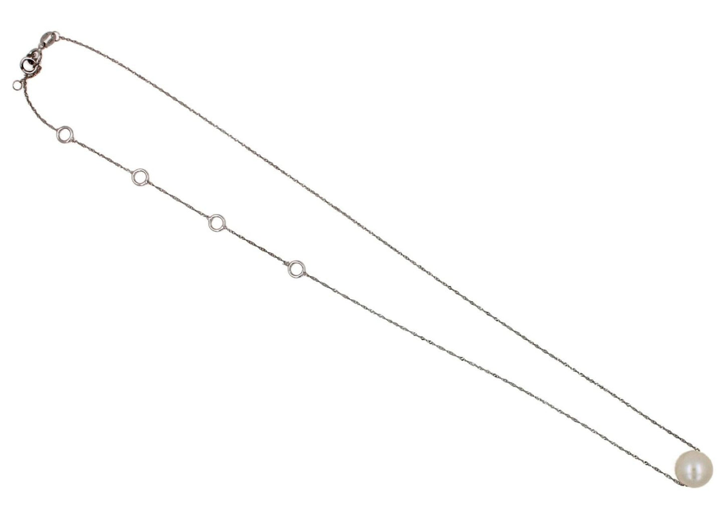 14 karat white gold white pearl layer dainty classic beautiful pearls timeless u