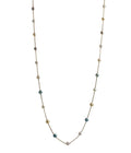 14 Karat Yellow Gold Multi Color White Silver Grey Golden Akoya Pearl Bead Layer