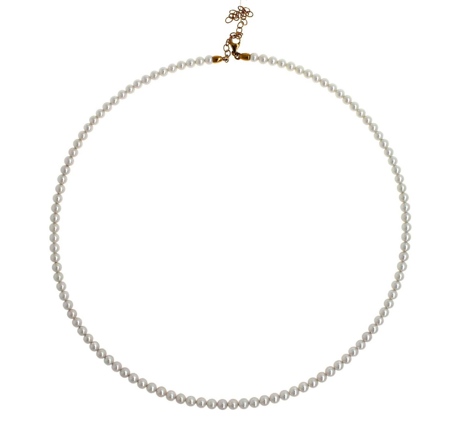 14 karat yellow gold white akoya pearl bead layer dainty classic beautiful white