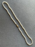 14 Karat Yellow Gold White Akoya Pearl Bead Layer Dainty Classic Beautiful White