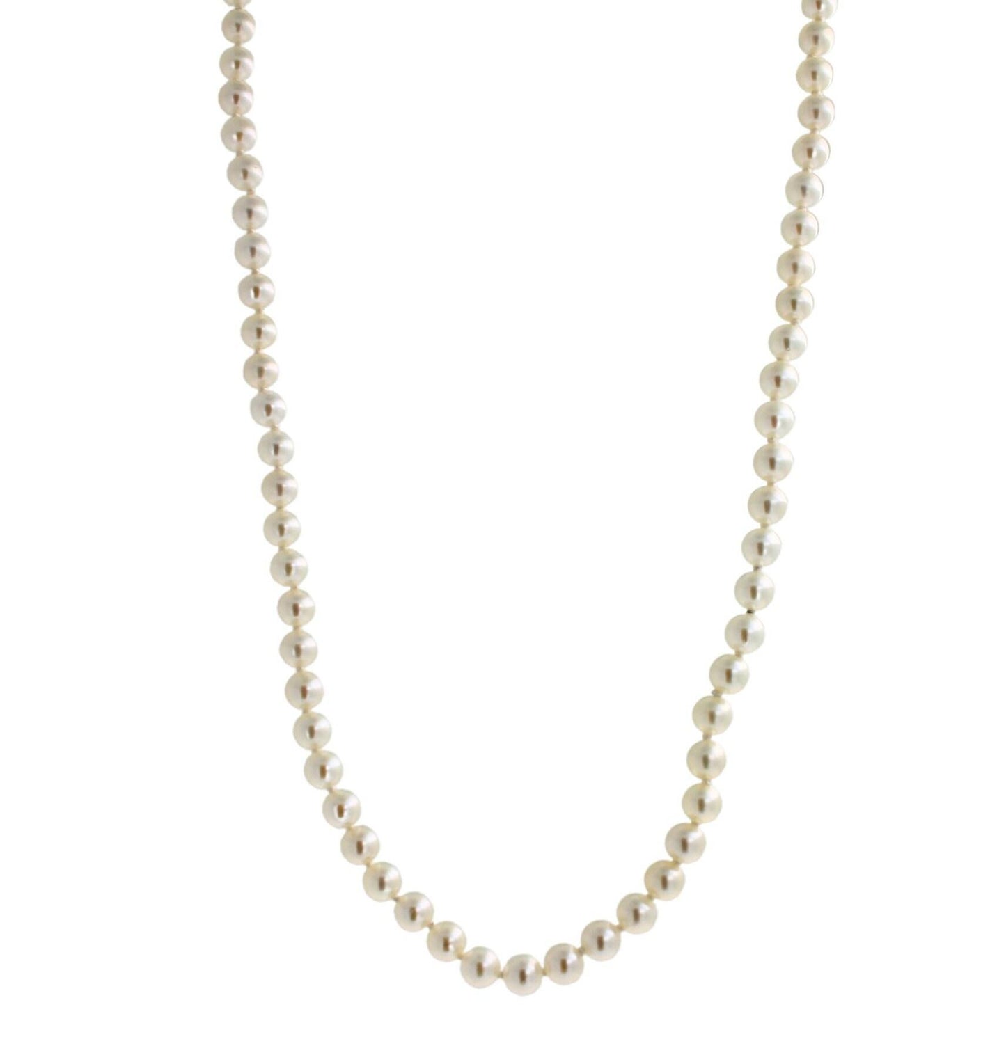 14 karat yellow gold white akoya pearl bead layer dainty classic beautiful white