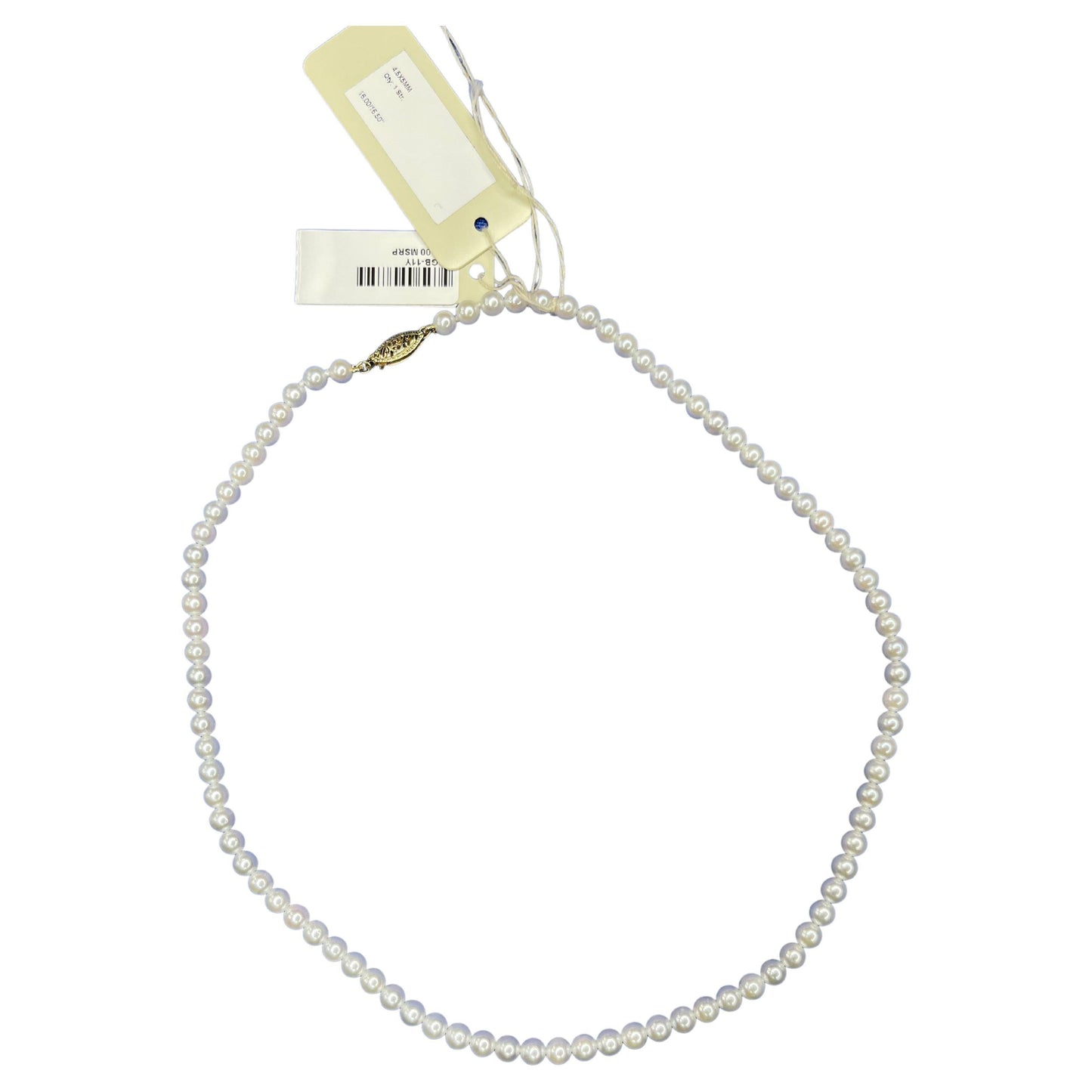 14 karat yellow gold white akoya pearl bead layer dainty classic choker necklace