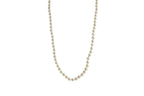 14 Karat Yellow Gold White Akoya Pearl Bead Layer Dainty Classic Choker Necklace
