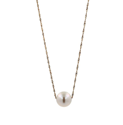 14 Karat Yellow Gold White Pearl Layer Dainty Classic Beautiful Pearls Timeless 