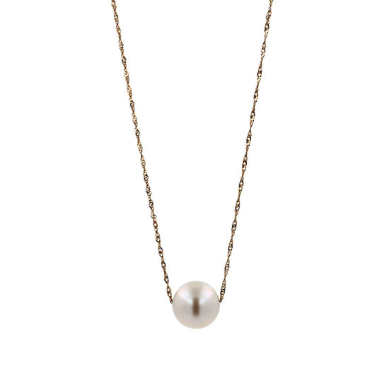 14 Karat Yellow Gold White Pearl Layer Dainty Classic Beautiful Pearls Timeless 