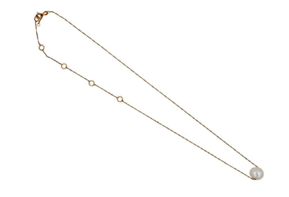 14 Karat Yellow Gold White Pearl Layer Dainty Classic Beautiful Pearls Timeless 