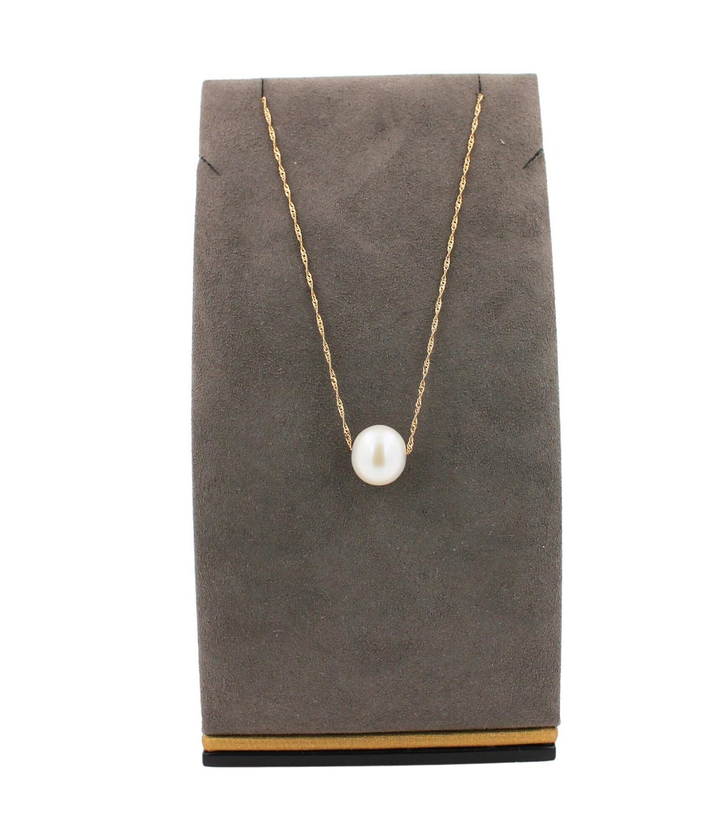 14 karat yellow gold white pearl layer dainty classic beautiful pearls timeless 