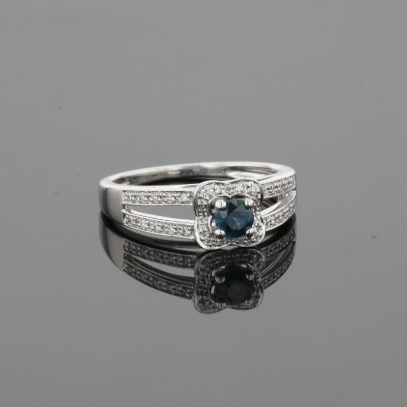 Mauboussin Sex and Love Blue Sapphire &amp; Diamonds &amp; 18K White Gold Ring