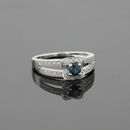 Mauboussin Sex and Love Blue Sapphire &amp; Diamonds &amp; 18K White Gold Ring
