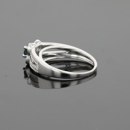 Mauboussin Sex and Love Blue Sapphire &amp; Diamonds &amp; 18K White Gold Ring