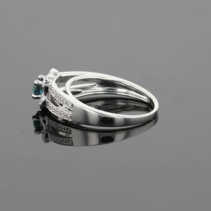 Mauboussin Sex and Love Blue Sapphire &amp; Diamonds &amp; 18K White Gold Ring