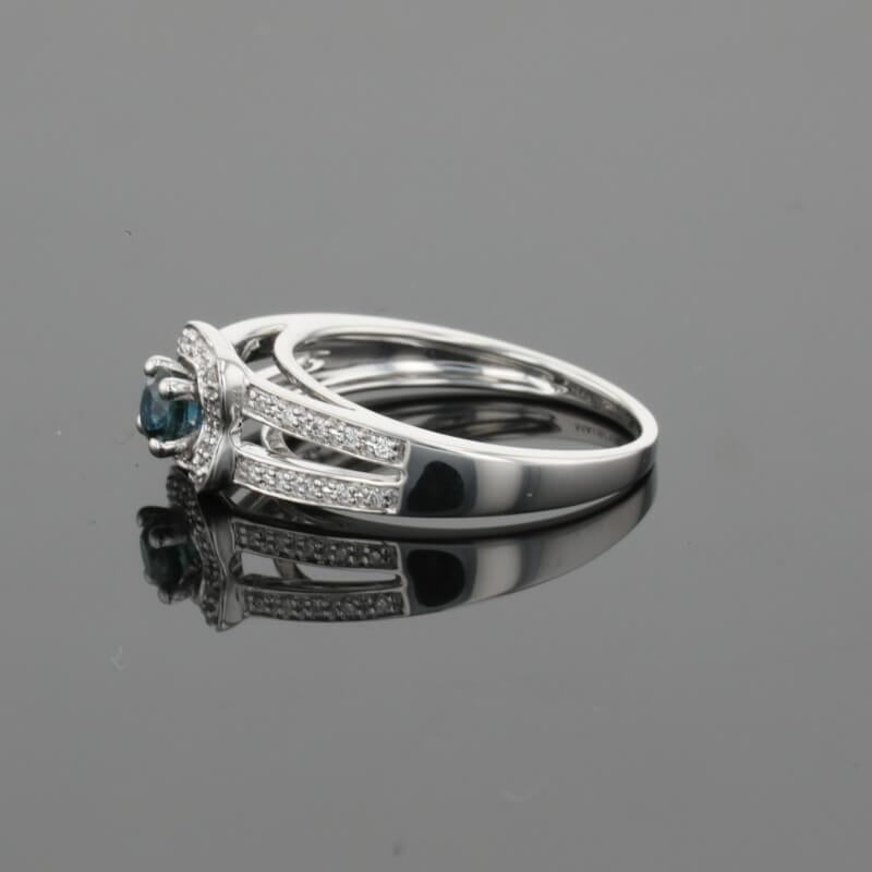 Mauboussin Sex and Love Blue Sapphire &amp; Diamonds &amp; 18K White Gold Ring